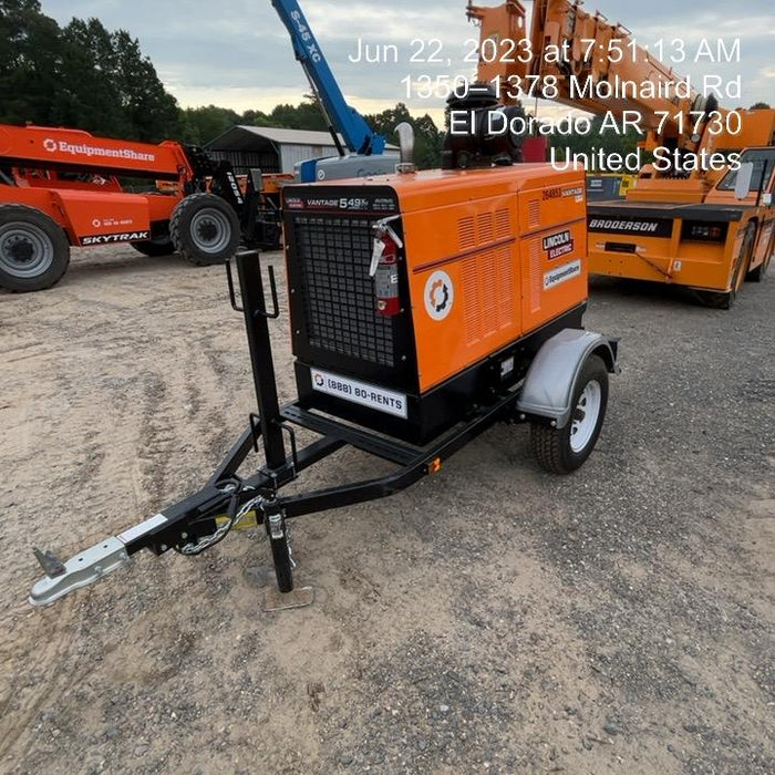 2022 Lincoln Electric Vantage 549X Crosslink Technology, Trailer Mounted, ES Decals, T3