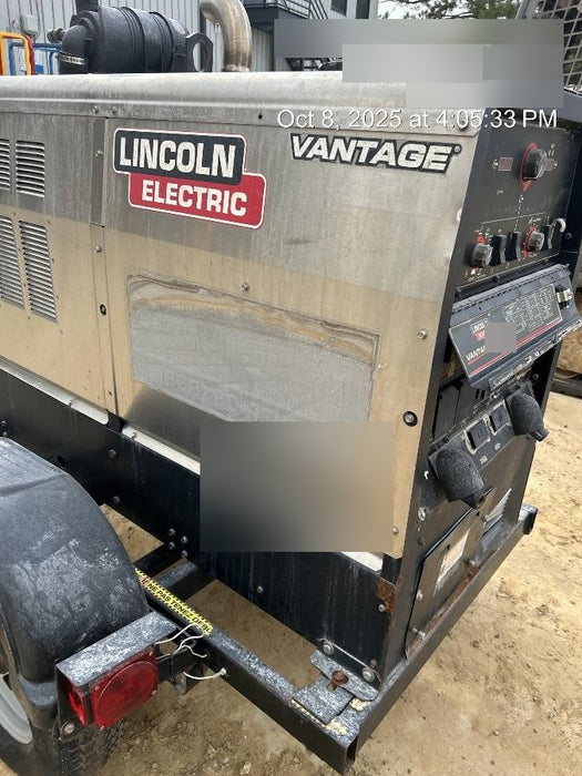 2018 Lincoln Electric Vantage 435 Lincoln Vantage 435 Welder Ready-Pak 3 w/Trailer, Fender/Light Kit, and Cable Rack