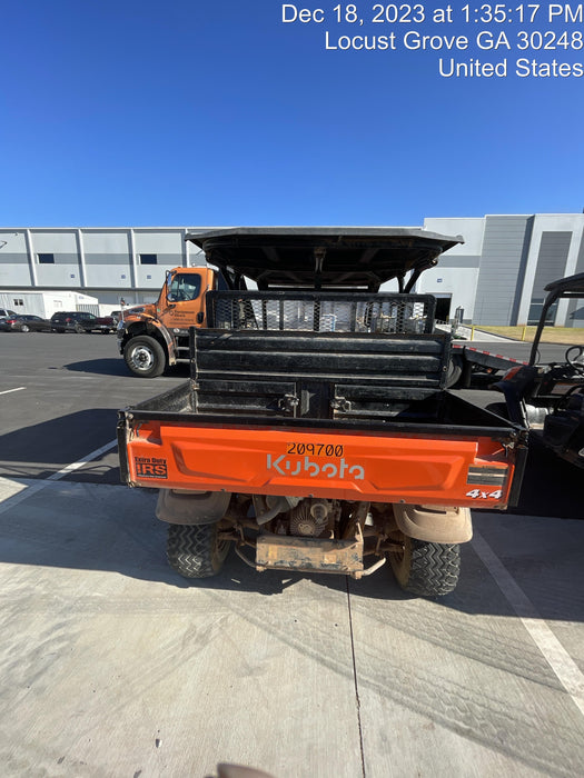 2022 Kubota RTV-X1140W-H Plastic Canopy, Windshield Acrylic Clear, LED Strobe Light, Wire Harness Kit, Back up Alarm