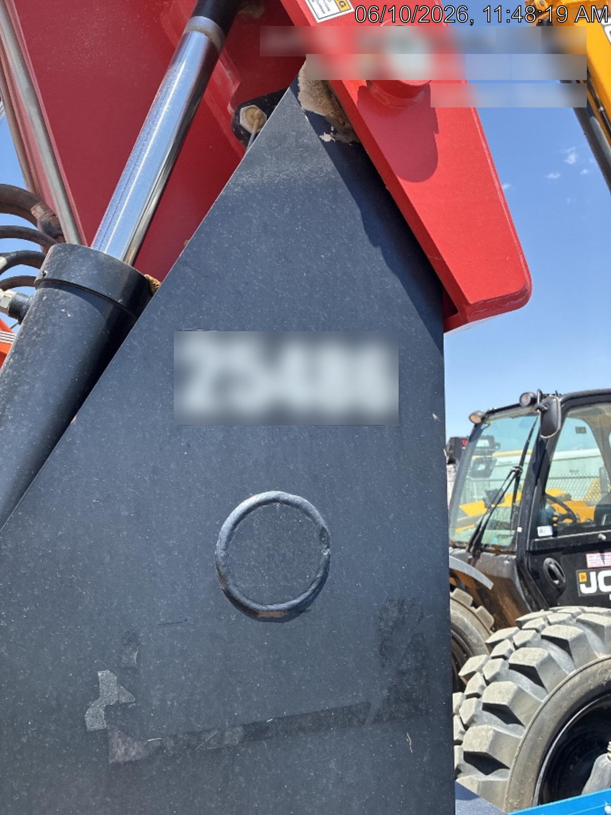 2019 Manitou MTA10055 Canopy, 120 HP, Solid Tires, Work Lights, Lift Hook, Auxiliary Hydraulics 66" Carriage and 60" Forks