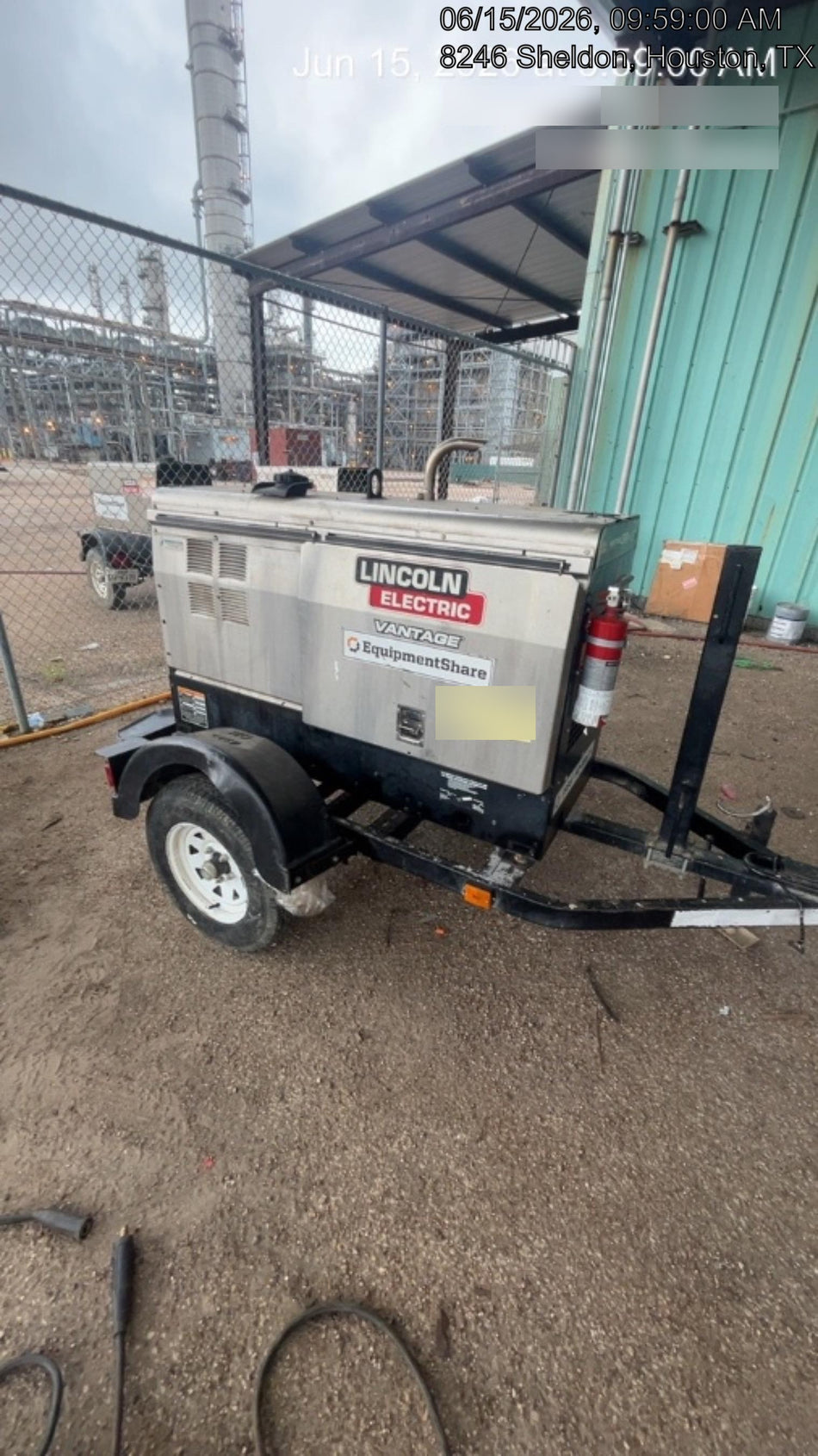 2019 Lincoln Electric Vantage 322 Ready-Pak 3, Two Wheel Trailer, Fender and Light Kit, Cable Rack