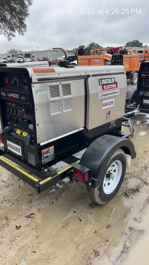 2024 Lincoln Electric LE400 Kubota V1505, Trlr, Cable Rack, Light Kit, ES Decals, T3