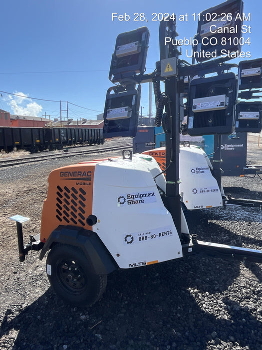 2023 Generac MLT2 Diesel, Flex Switch 120V Input, Powerzone Controller, 
(4) 320W LED Lights, 4kW Generator, 39.9 Gal Fuel Tank, 2" Ball, T3