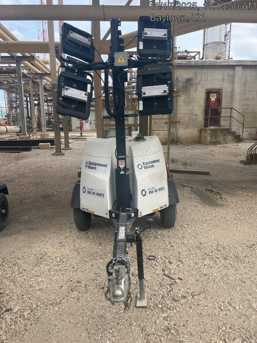 2025 Generac MLTS-4 Diesel, Mitsubishi L2E, 7.1 hp @1800 rpm, Flex Switch 120V Input, Powerzone Controller, (4) 320W LED Lights, 4kW Generator, 39.9 Gal Fuel Tank, 2" Ball, ES Decals