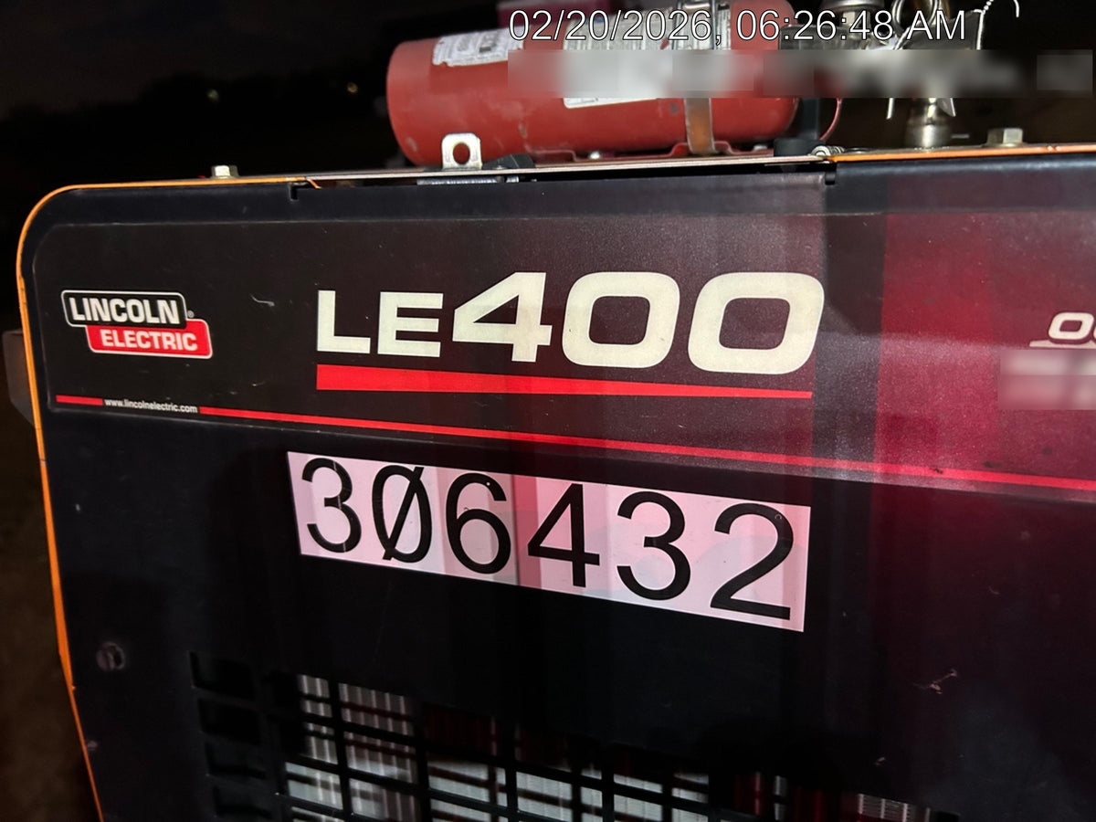 2023 Lincoln Electric LE400 Kubota V1505, Trlr, Cable Rack, Light Kit, ES Decals, T3