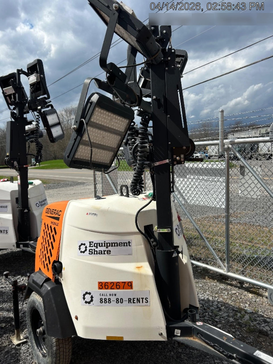 2023 Generac MLT2 Diesel, Flex Switch 120V Input, Powerzone Controller, 
(4) 320W LED Lights, 4kW Generator, 39.9 Gal Fuel Tank, 2" Ball, T3