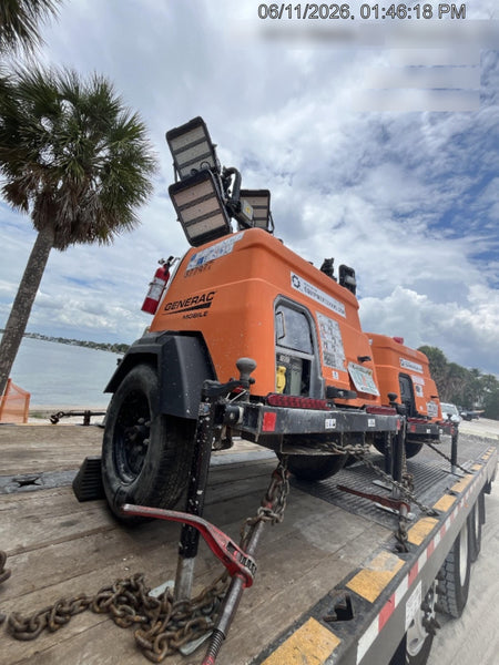 2023 Generac MLT2 Diesel, Flex Switch 120V Input, Powerzone Controller, 
(4) 320W LED Lights, 4kW Generator, 39.9 Gal Fuel Tank, 2" Ball, T3
