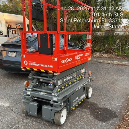2024 Skyjack SJ3219 Electric Drive, Sld NM Tires, DBcns, RFRails, Power to Platform, T3 + Access Control