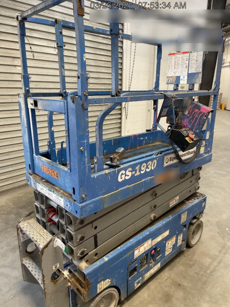 2020 Genie GS-1930 Solid Non Marking Tires, Beacon, Folding rails with half height swing gate