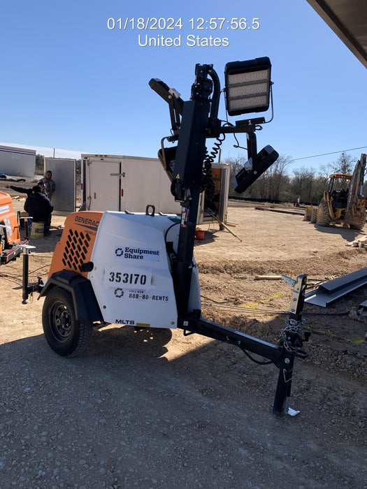 2023 Generac MLT2 Diesel, Flex Switch 120V Input, Powerzone Controller, (4) 320W LED Lights, 4kW Generator, 39.9 Gal Fuel Tank, 2" Ball, T3