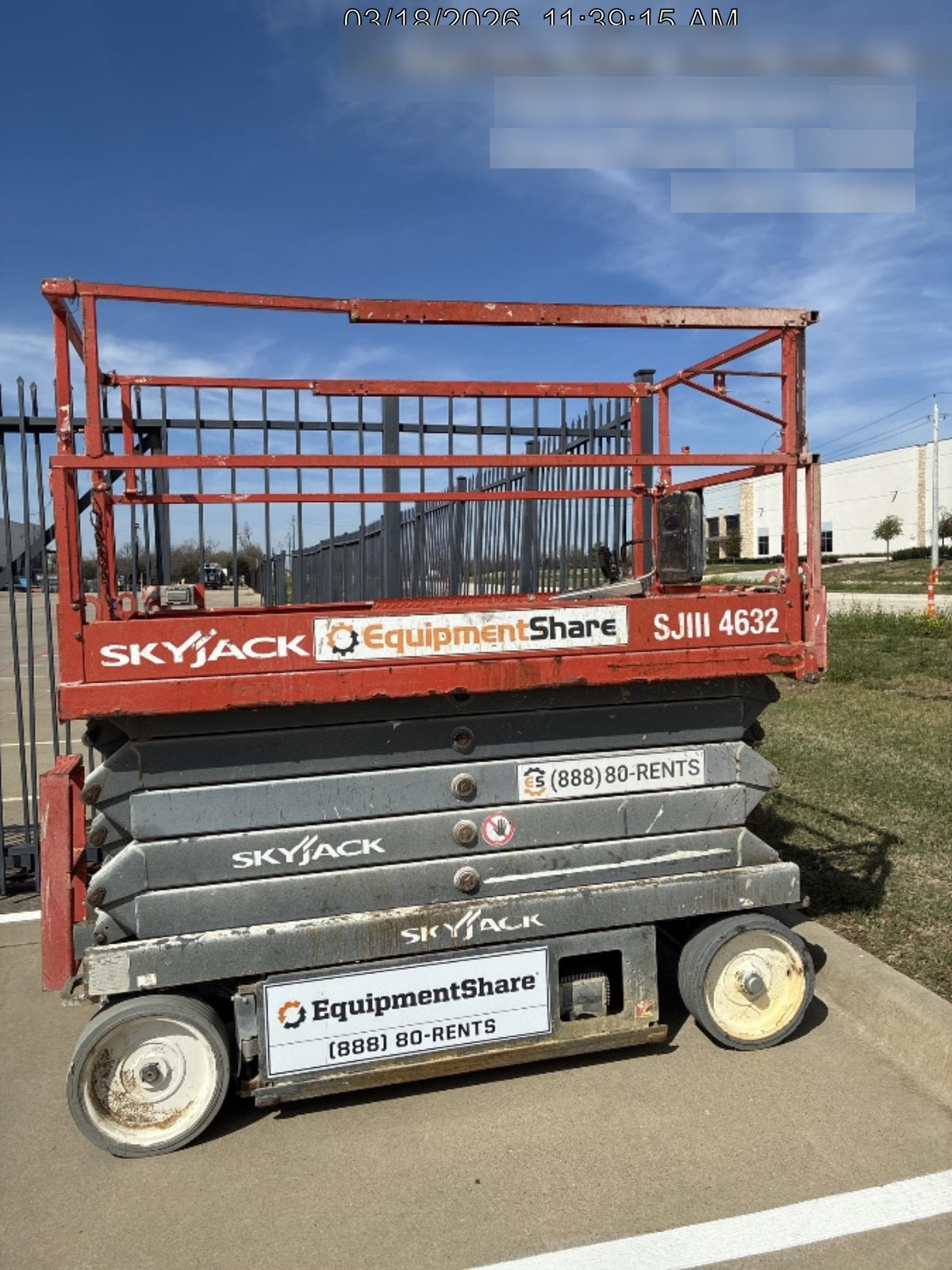 2018 Skyjack SJIII-4632 SJIII4632 Battery