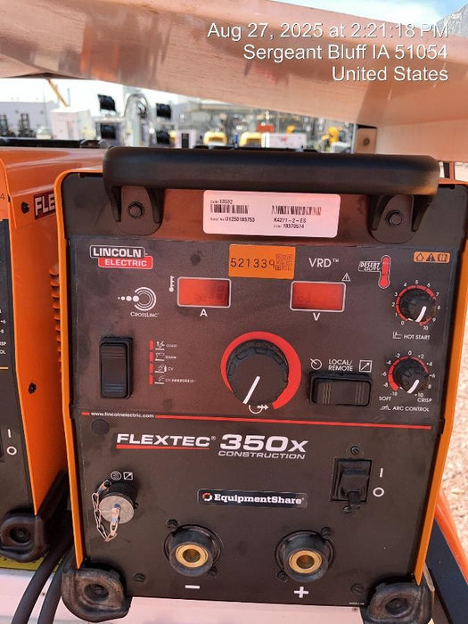 2025 LINCOLN ELECTRIC FLEXTEC 350X