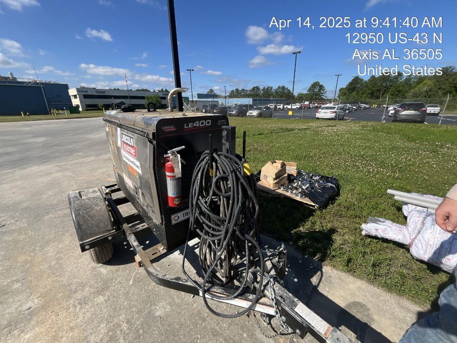 2024 Lincoln Electric LE400 Kubota V1505, Trlr, Cable Rack, Light Kit, ES Decals, T3