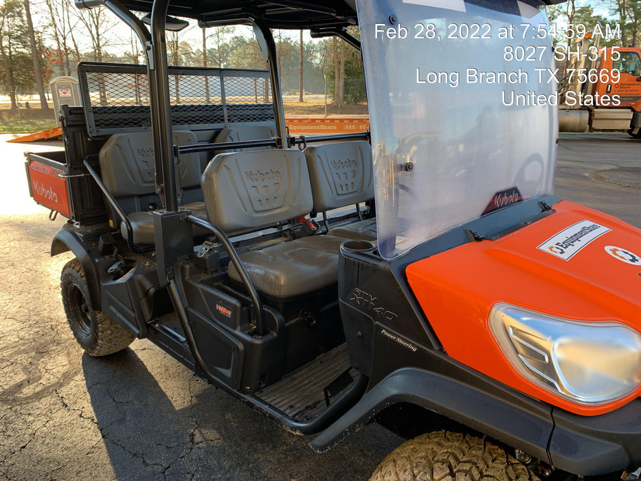 2022 Kubota RTV-X1140W-H Plastic Canopy, Windshield Acrylic Clear, LED Strobe Light, Wire Harness Kit, Back up Alarm