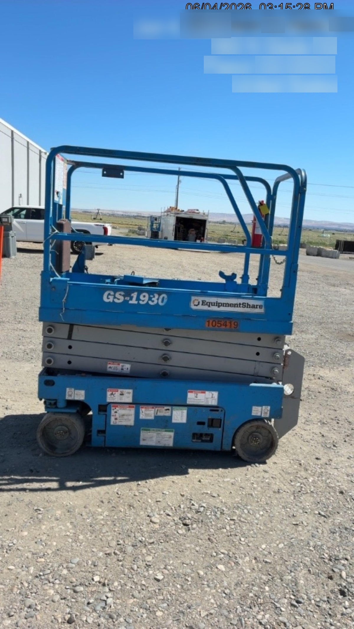2020 Genie GS-1930 Standard Machine, 800W Inverter