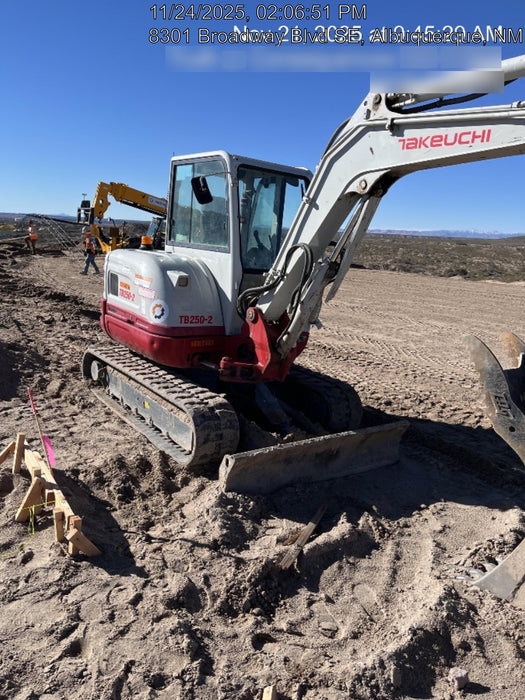 2020 Takeuchi TB250-2C Cab/Heat/Air, Rubber Tracks, Manual TAG QC