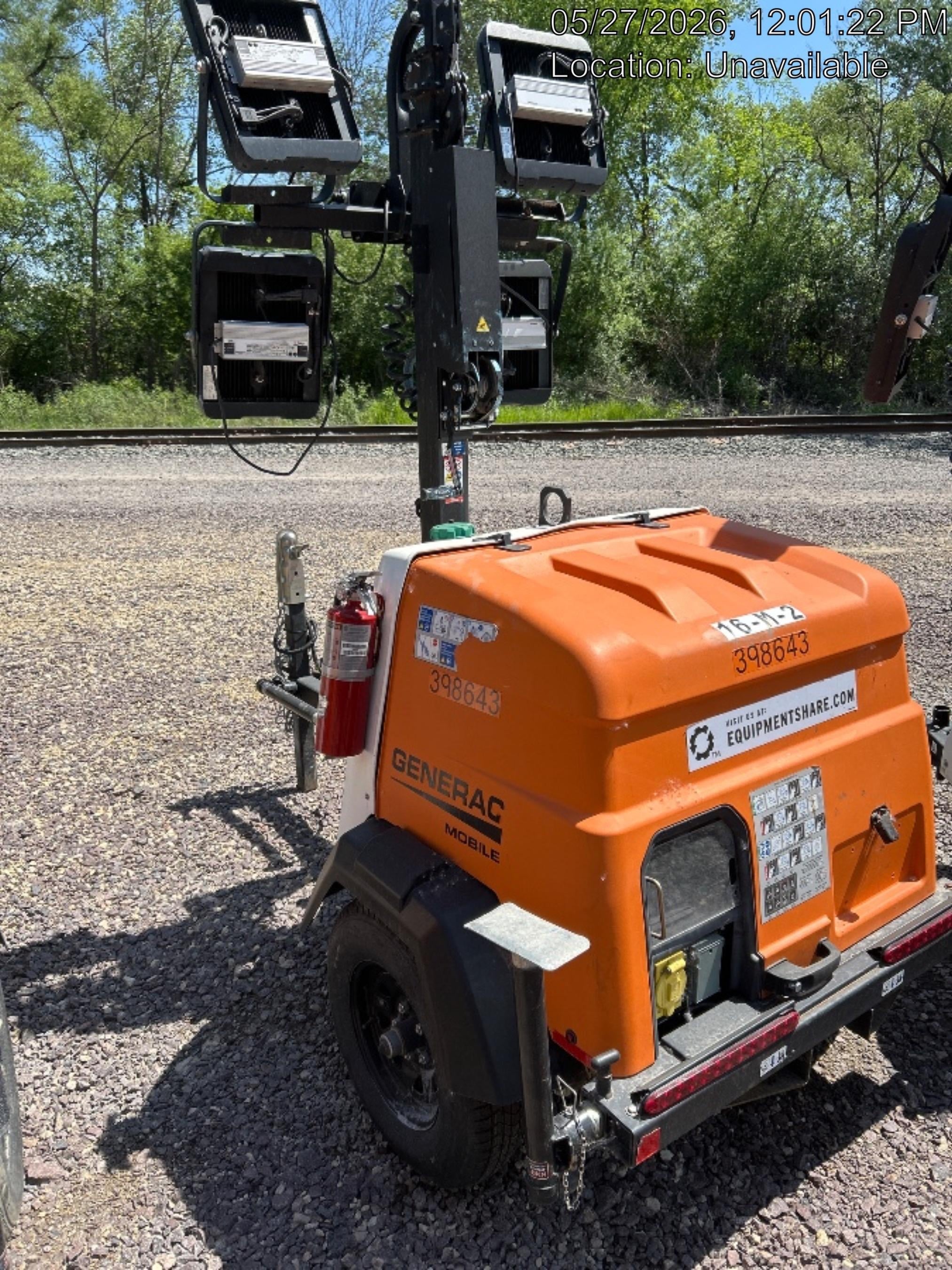 2024 Generac MLT2 Diesel, Flex Switch 120V Input, Powerzone Controller, 
(4) 320W LED Lights, 4kW Generator, 39.9 Gal Fuel Tank, 2" Ball, T3