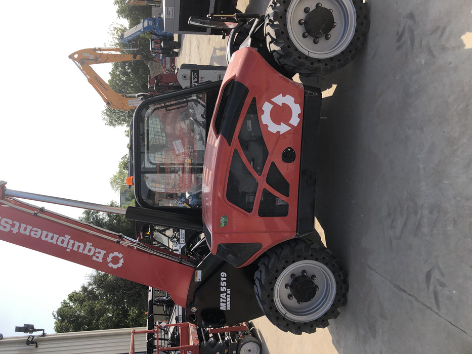 2020 Manitou MTA5519 Cab/Heat/Air, Solid Tires, Work Lights, Beacon, Aux Hydraulics, Back up Alarm, Mirrors, ES Keypad