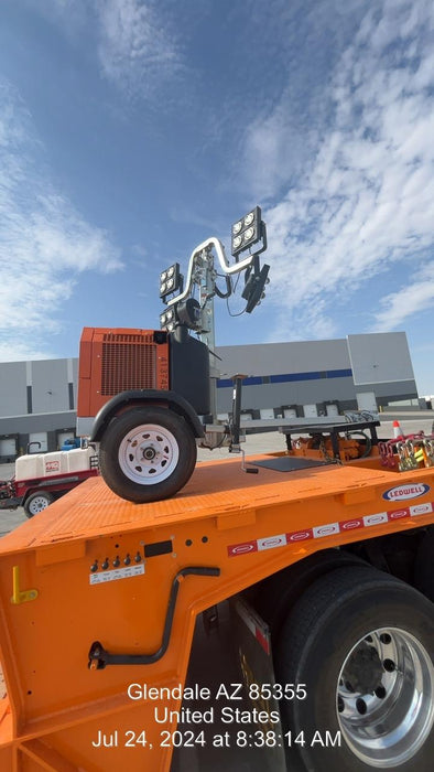 2024 Wanco WLTT-4MM4K Diesel, Deep Sea Controller, Shore Power Plug, Auto Start, (4) 350W LED Floodlights, 4kW Generator, 60 Gal Fuel Tank, 2" Ball, T3