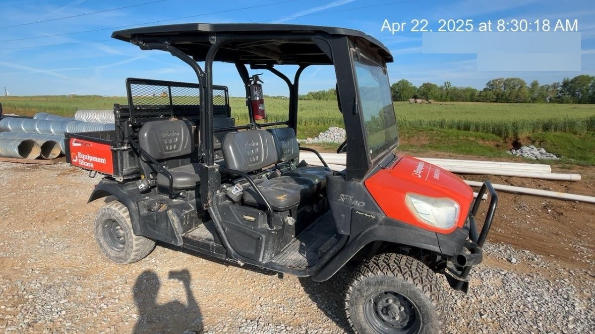 Kubota RTV-X1140W-H Kubota RTVX1140WH 4wd Utility Cart, LED Strobe, Windshield Tempered Glass, Pastic Canopy, Wire Harness Kit, Backup Alarm