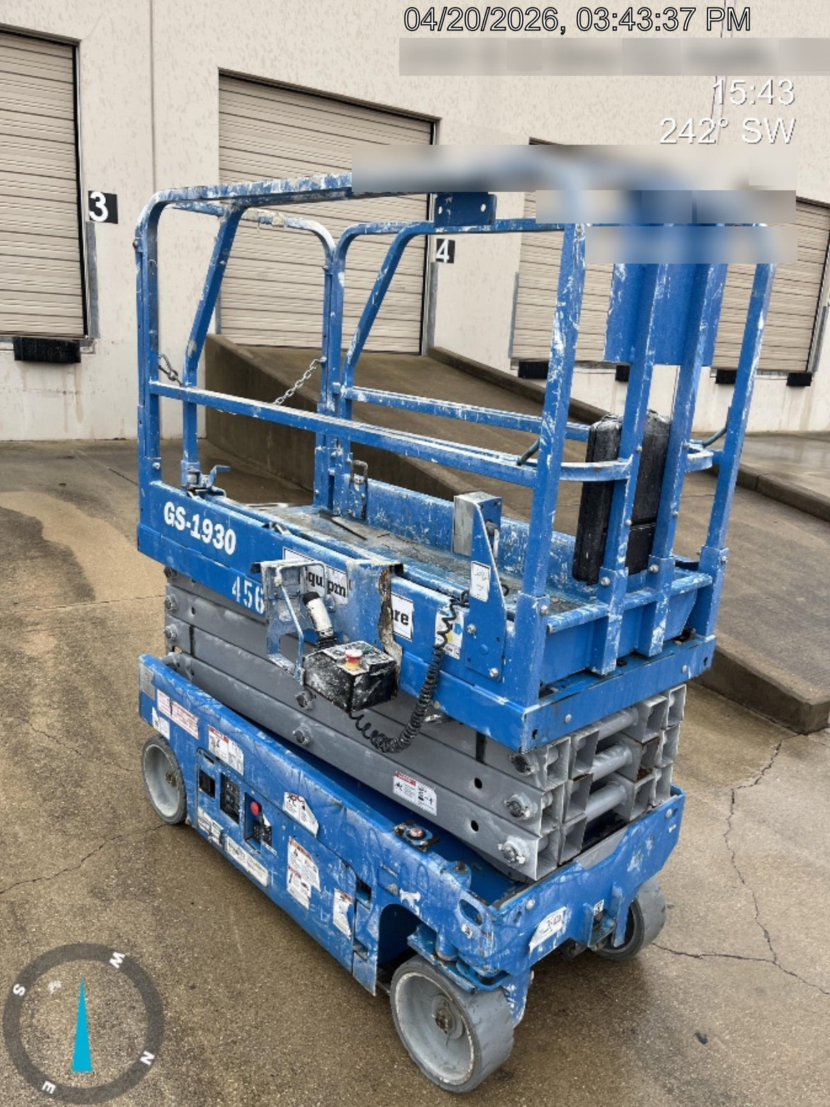 2019 Genie GS-1930 Fixed rails with chain Entry