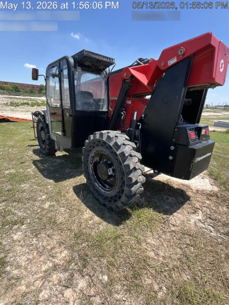2019 Manitou MTA10055 Cab/Heat/Air, 120 HP, Solid Tires, Work Lights, Lift Hook, Auxiliary Hydraulics 66" Carriage and 60" Forks