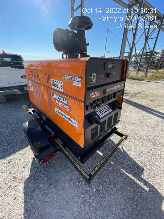 2021 Lincoln Electric Vantage 549X Ready Pak 3, ORANGE (includes trailer, cable rack, fender light kit)