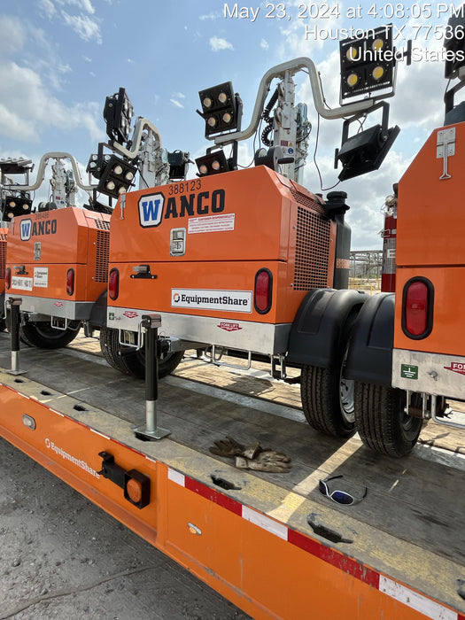 2024 Wanco WLTT-4MM4K Diesel, Deep Sea Controller, Shore Power Plug, Auto Start, (4) 350W LED Floodlights, 4kW Generator, 60 Gal Fuel Tank, 2" Ball, T3