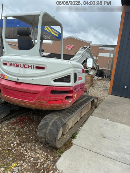 2019 Takeuchi TB260 Takeuchi TB260 Canopy w/Rubber Tracks, Auxiliary Hydraulics, Standard Blade, Manual QC