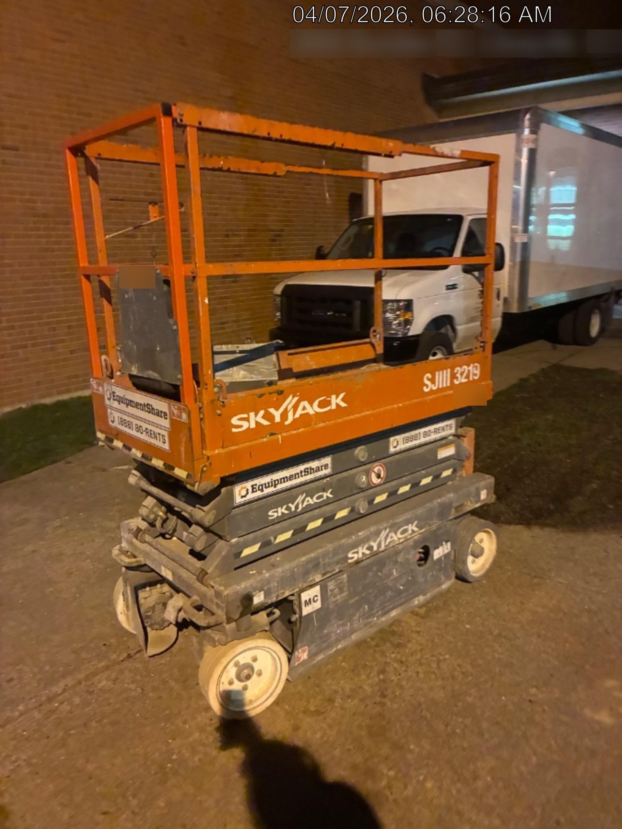 2016 Skyjack SJIII-3219 Standard Rental Specs