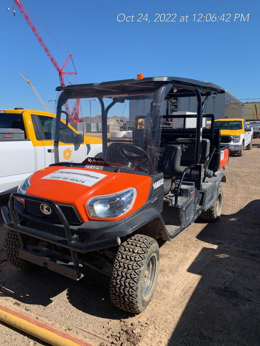 2022 Kubota RTV-X1140W-H Plastic Canopy, Windshield Acrylic Clear, LED Strobe Light, Wire Harness Kit, Back up Alarm