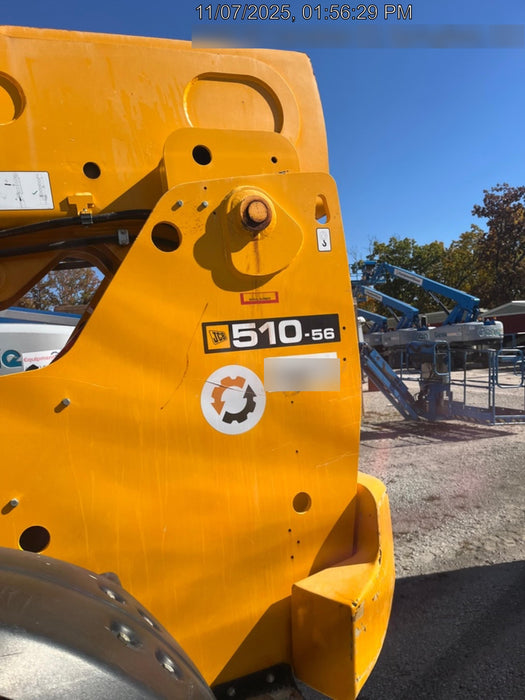 2020 JCB 510-56 Cab/Heat/Air, Solid Tires, Work Lights, Beacon, Aux Hydraulics, Back up Alarm, Lifting Eye, ES Decals