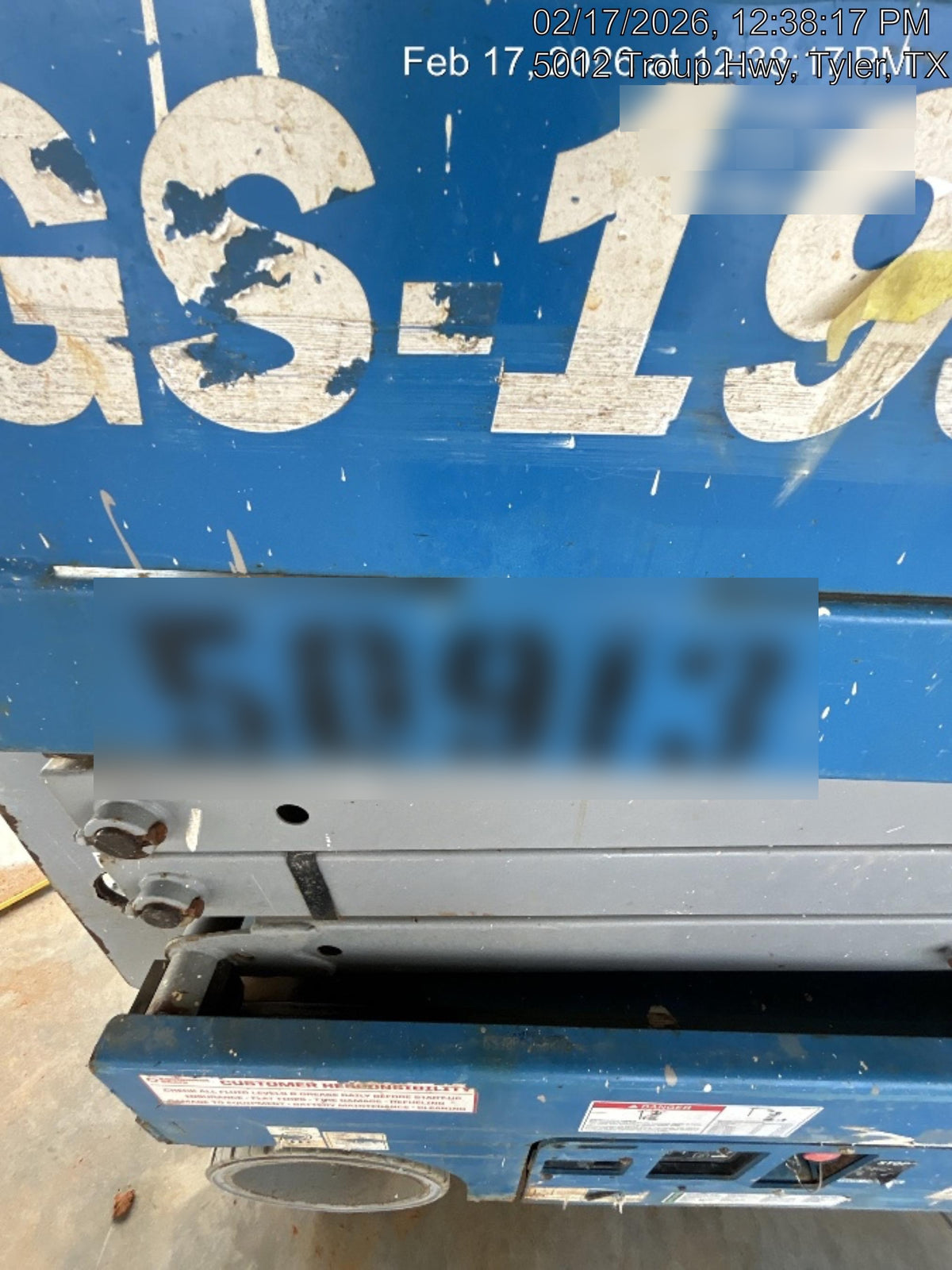 2019 Genie GS-1930 Fixed Rails with Chain Entry