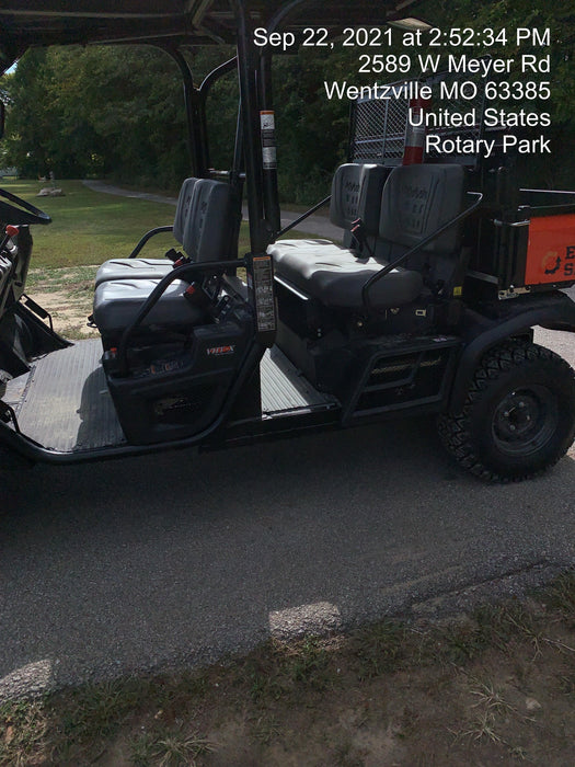 2022 Kubota RTV-X1140W-H Plastic Canopy, Windshield Acrylic Clear, LED Strobe Light, Wire Harness Kit, Back up Alarm