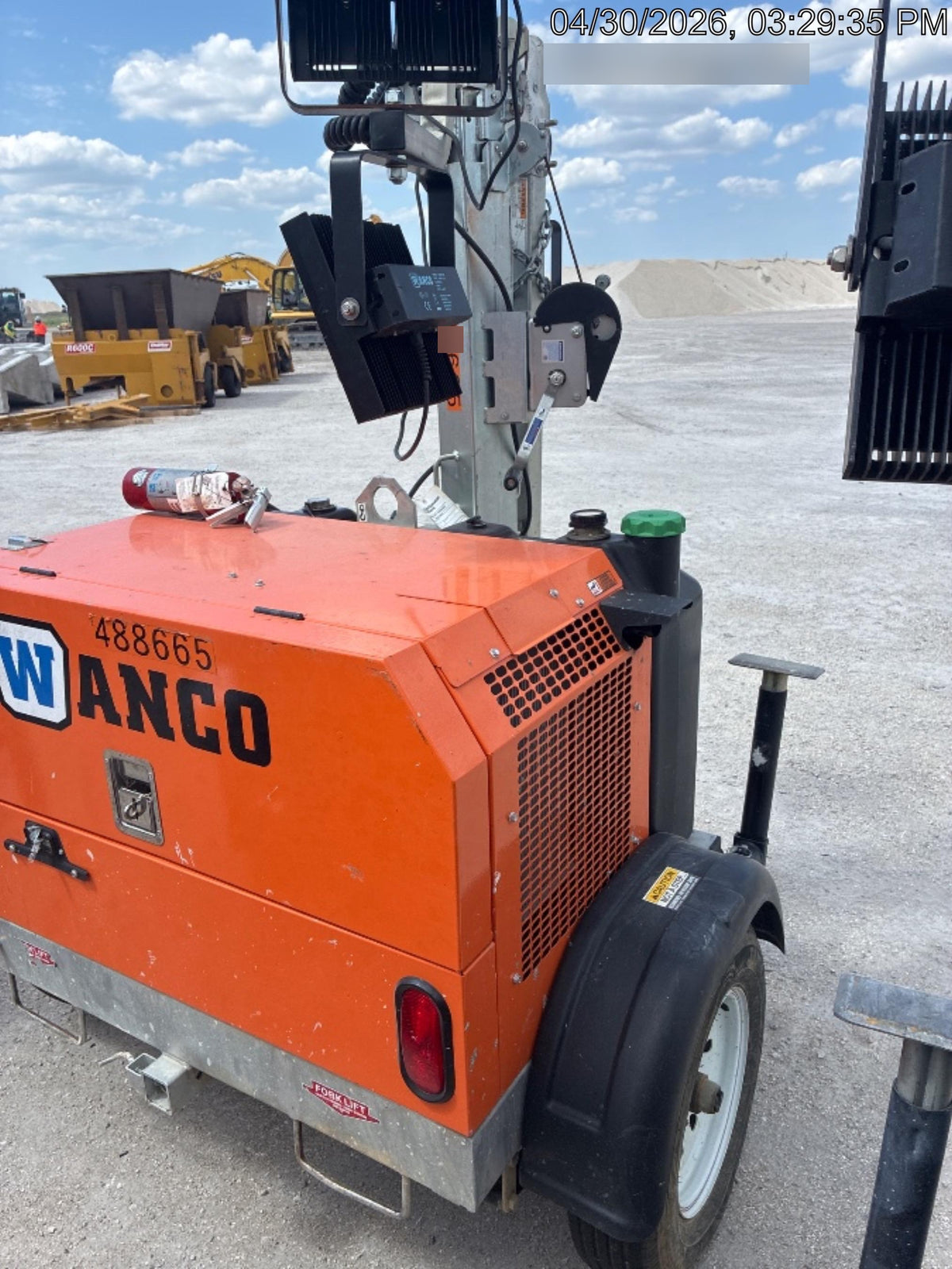 2025 Wanco WLTT-4MM4K Diesel, Mitsubishi L2E, 9.0HP @1800 rpm, Deep Sea Controller, Shore Power Plug, Auto Start, (4) 350W LED Floodlights, 4kW Generator, 60 Gal Fuel Tank, 2" Ball, T3