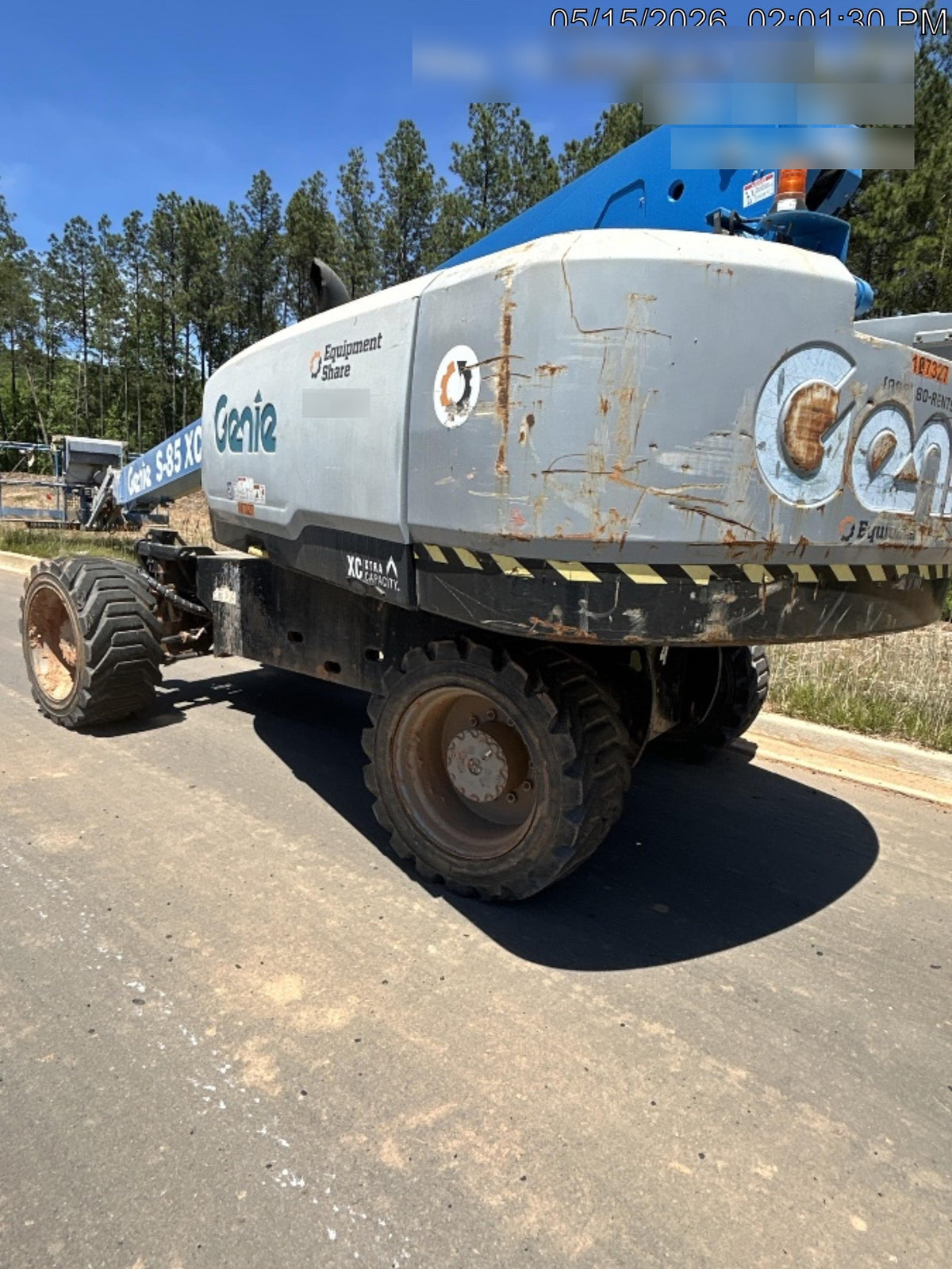 2020 Genie S-85 XC FF Tires, Beacon, 12kw Generator