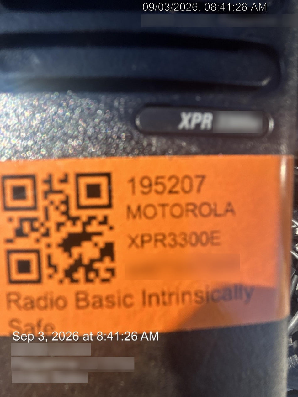 2021 MOTOROLA XPR3300E
