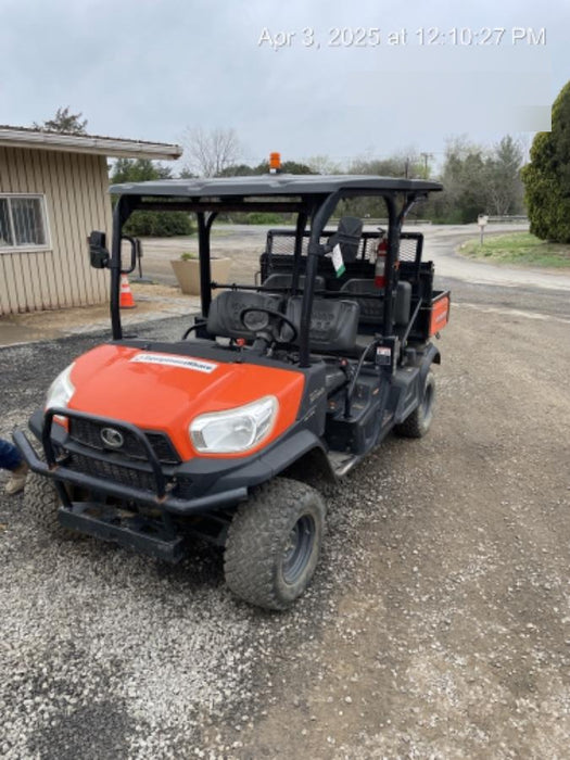 2020 Kubota RTV-X1140W-H 4WD utility cart -LED strobe -Windshield tempered glass -Plastic canopy -Wire harness kit -Backup alarm