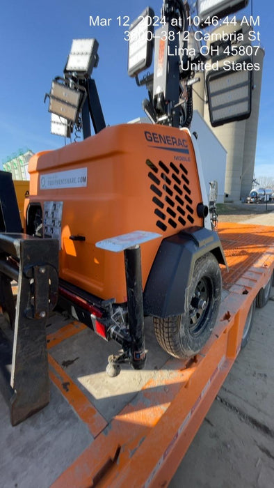 2023 Generac MLT2 Diesel, Flex Switch 120V Input, Powerzone Controller, 
(4) 320W LED Lights, 4kW Generator, 39.9 Gal Fuel Tank, 2" Ball, T3