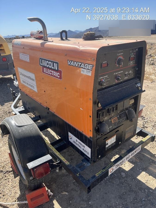 2021 Lincoln Electric Vantage 322 Vantage 322 Ready Pak 3 w/ Decals, ORANGE (includes trailer, cable rack, fender light kit) NO Telematics