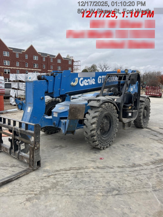 2018 Genie GTH-1056 GTH-1056 w/Open ROPS, Solid Tires, Work Lights, 60" carriage/forks, cab mesh, beacon