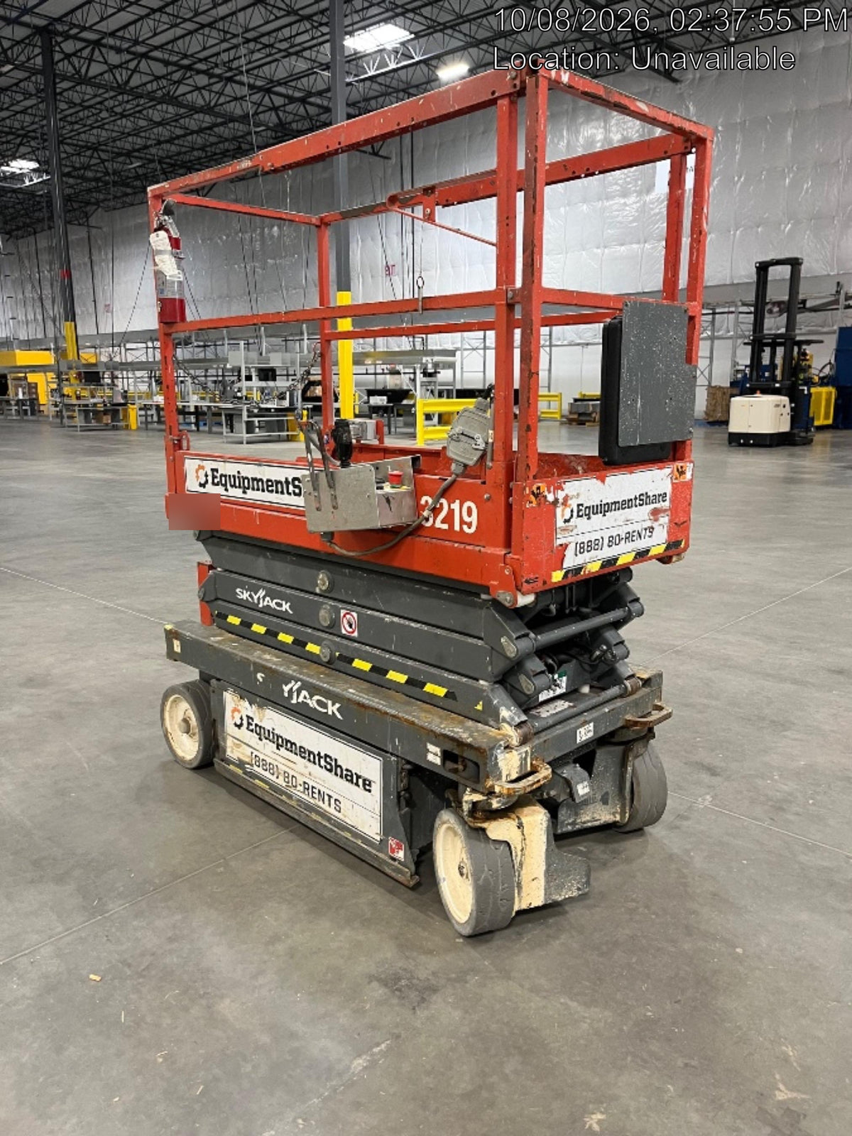2019 Skyjack SJIII-3219 Standard Options, Trojan Batteries