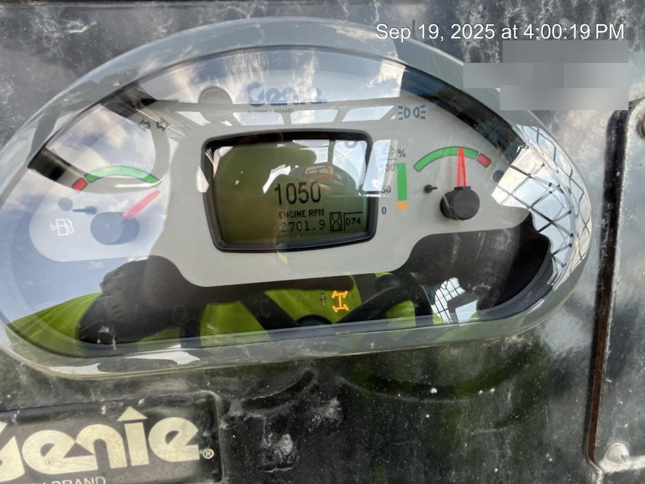 2019 Genie GTH-844 Canopy, Solid RT Tires, LED Work Lights, Beacon 60" QA Carriage, 48" Forks