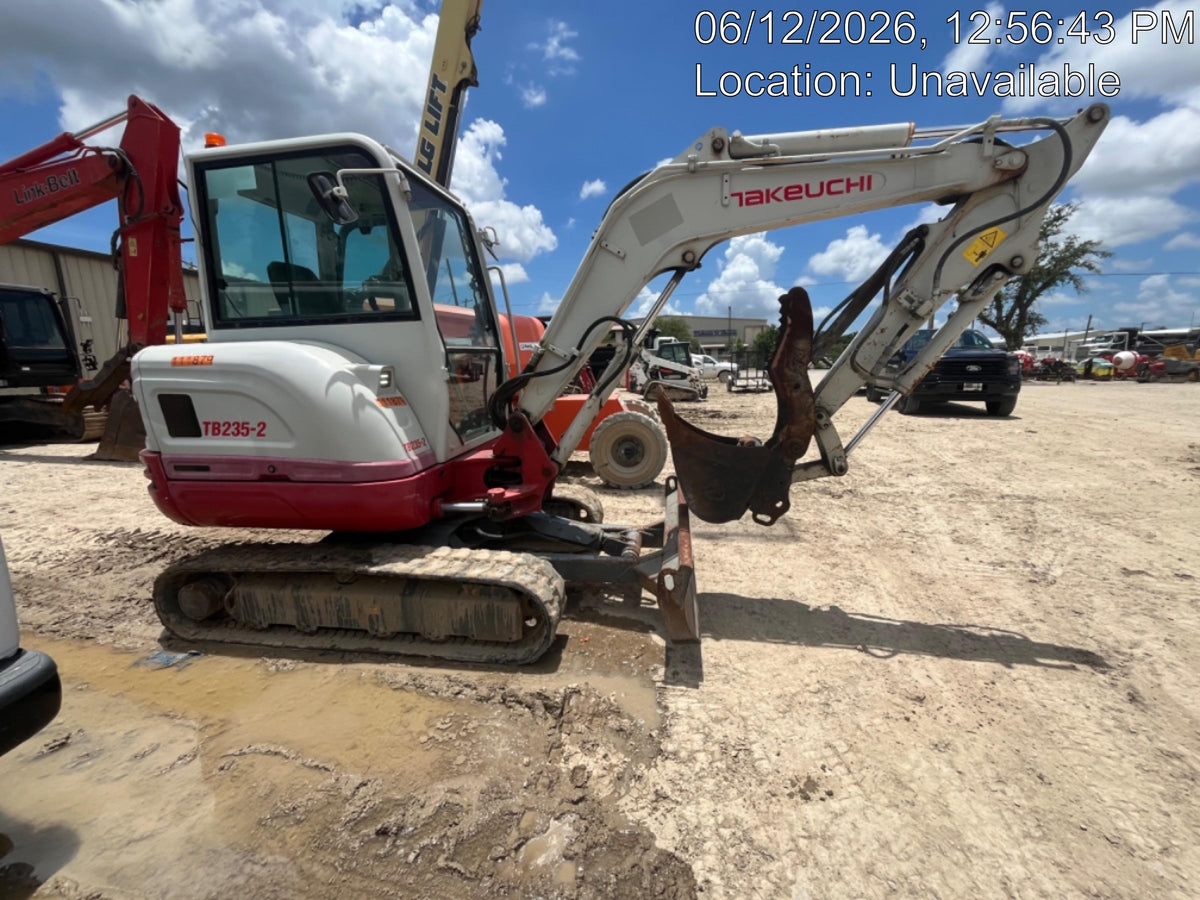2020 Takeuchi TB-235-2CR Cab/Heat/Air, Rubber Tracks, Manual TAG QC