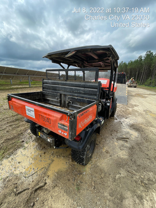 2021 Kubota RTV-X1140W-H Plastic Canopy, Windshield Acrylic Clear, LED Strobe Light, Wire Harness Kit, Back up Alarm