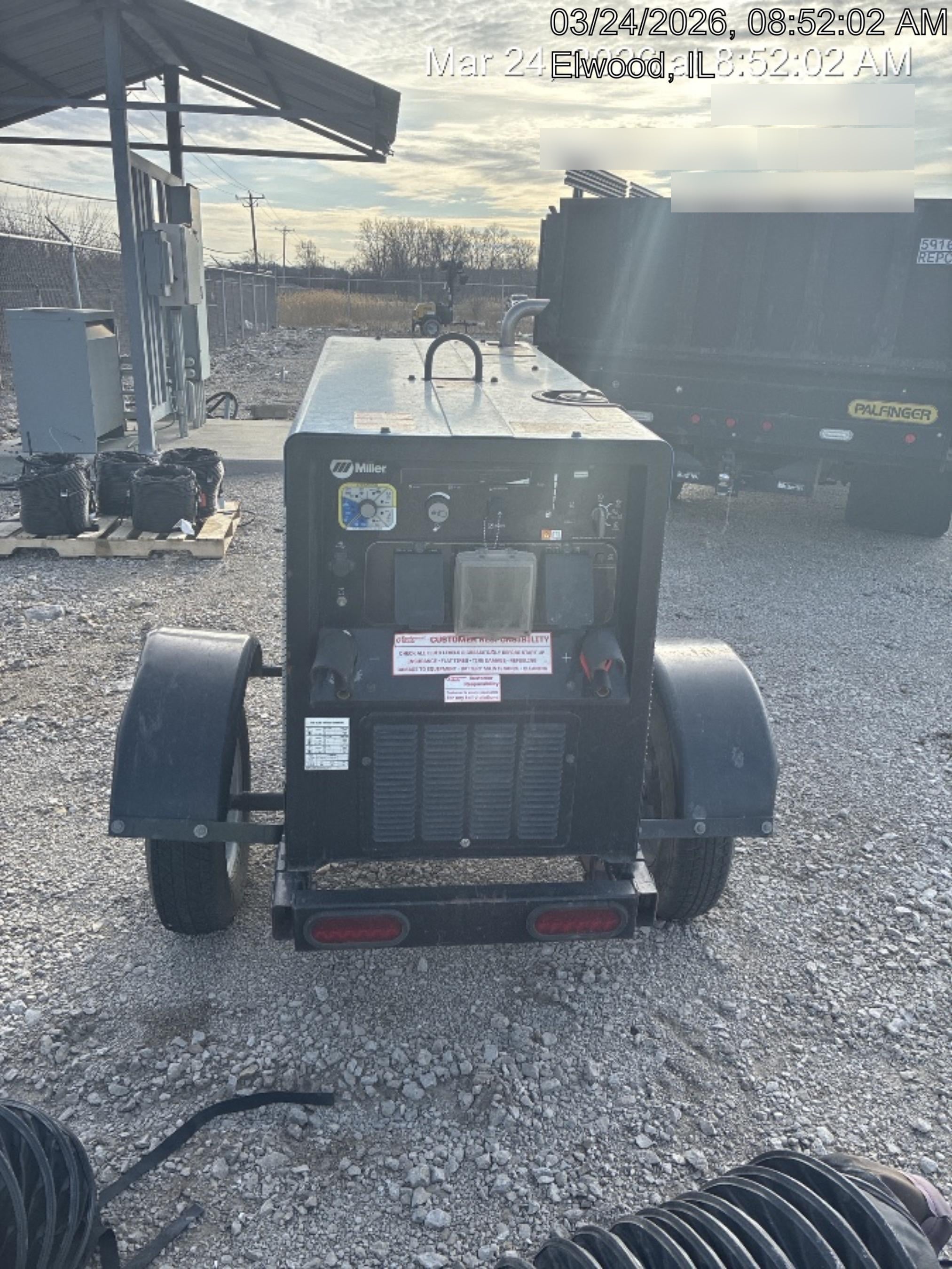 2020 Miller Electric BIG BLUE 400 Trailer Mounted Welder