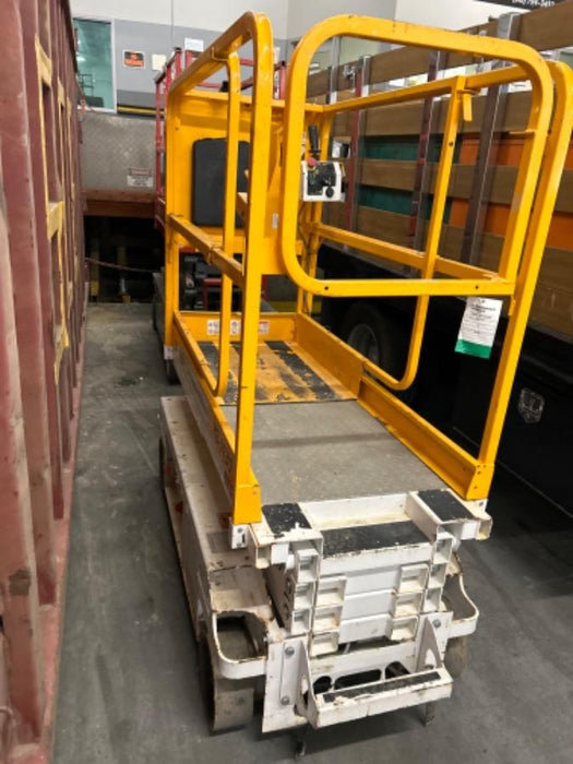 Custom Equipment HB-1430 <ul>
 <li>Hy-Brid Scissor Lift</li>
  <li>Platform capacity up to 670 lbs.</li>
  <li>Working height up to 20 ft</li>
  <li>Weighs under 1,700 lbs.</li>
  <li>Non-marking wheels </li>
</ul>