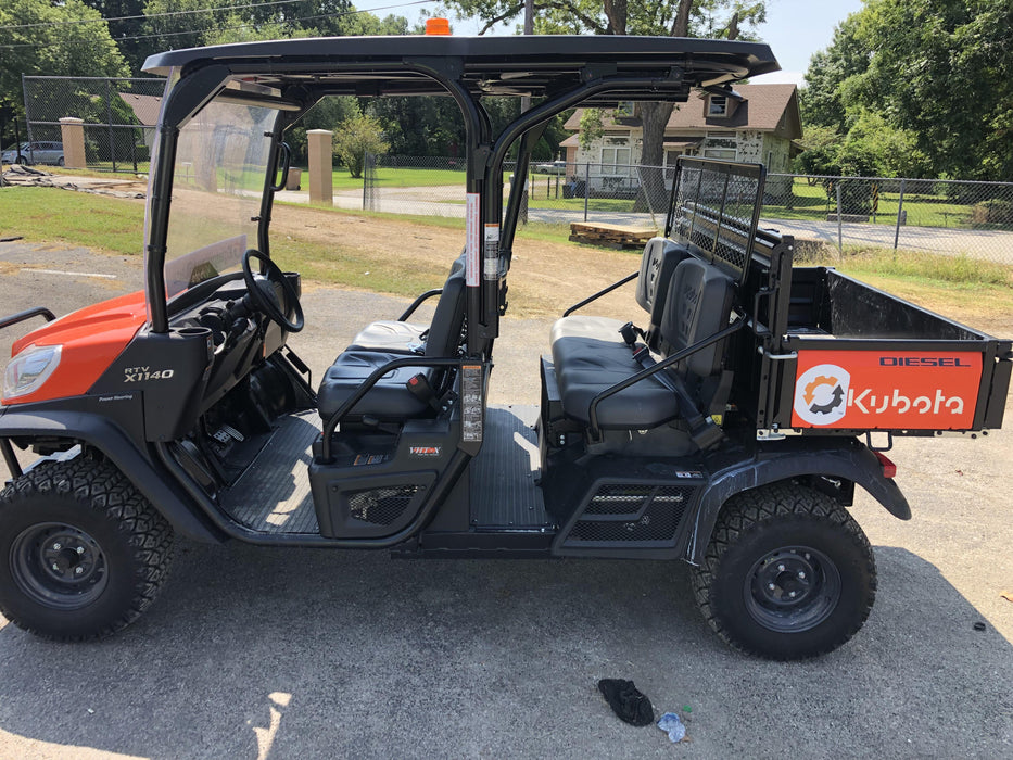 2021 Kubota RTV-X1140W-H Plastic Canopy, Windshield Acrylic Clear, LED Strobe Light, Wire Harness Kit, Back up Alarm