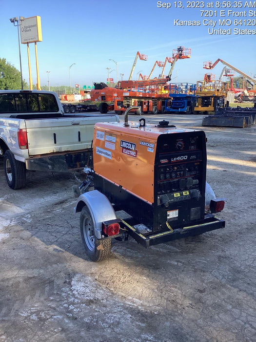 2022 Lincoln Electric LE400 Kubota V1505, Trlr, Cable Rack, Light Kit, ES Decals, T3