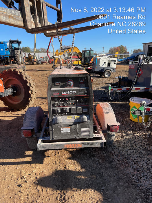 2022 Lincoln Electric LE400 Kubota V1505, Trlr, Cable Rack, Light Kit, ES Decals, T3